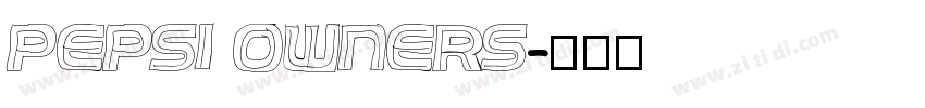 Pepsi Owners字体转换